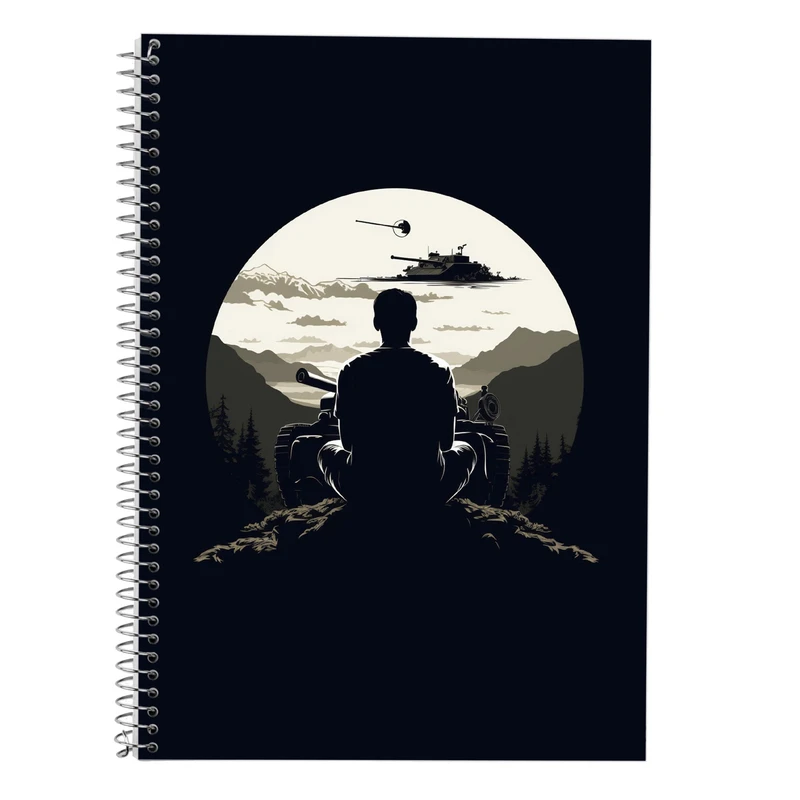 دفتر زبان 50 برگ مدوپد مدل سه خط طرح تایتان Titan کد DF11957