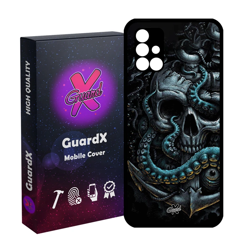 کاور گارد ایکس طرح جمجمه مدل Glass10563 مناسب برای گوشی موبایل سامسونگ Galaxy A51 5G