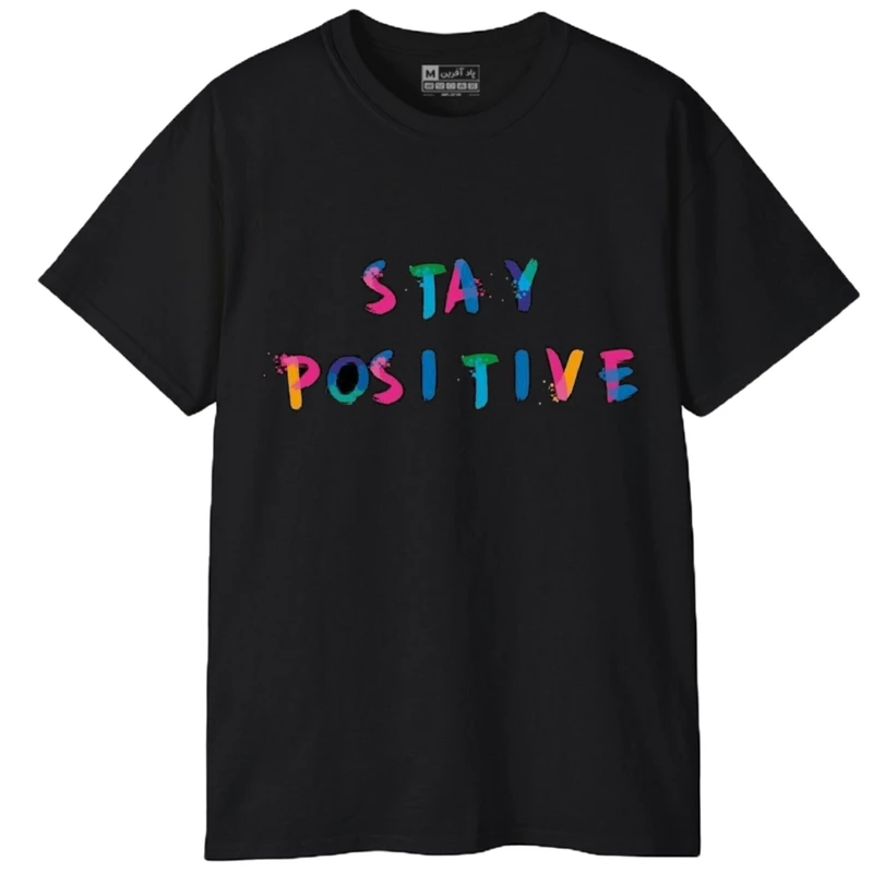 تی شرت آستین کوتاه مردانه پاد آفرین مدل کلمه انگلیسی کد 208