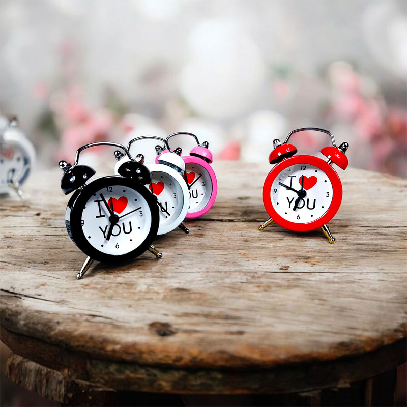 ساعت رومیزی عقربه‌ای مدل فانتزی LOVE U کد PK-05