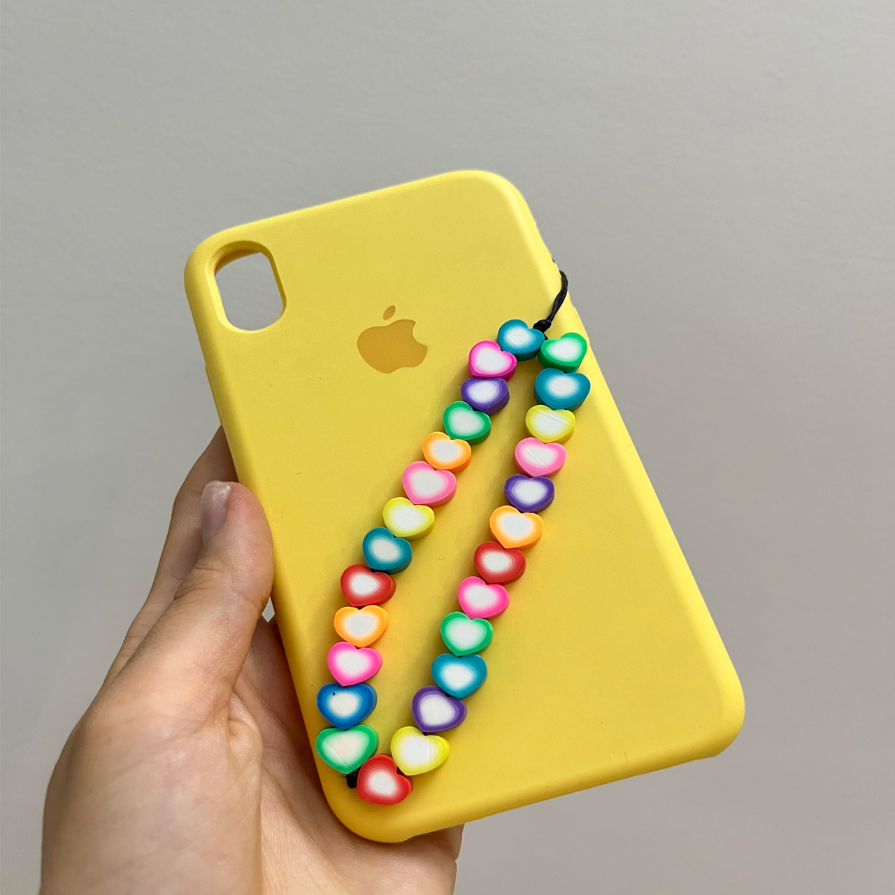 بند موبایل مدل قلب رنگی