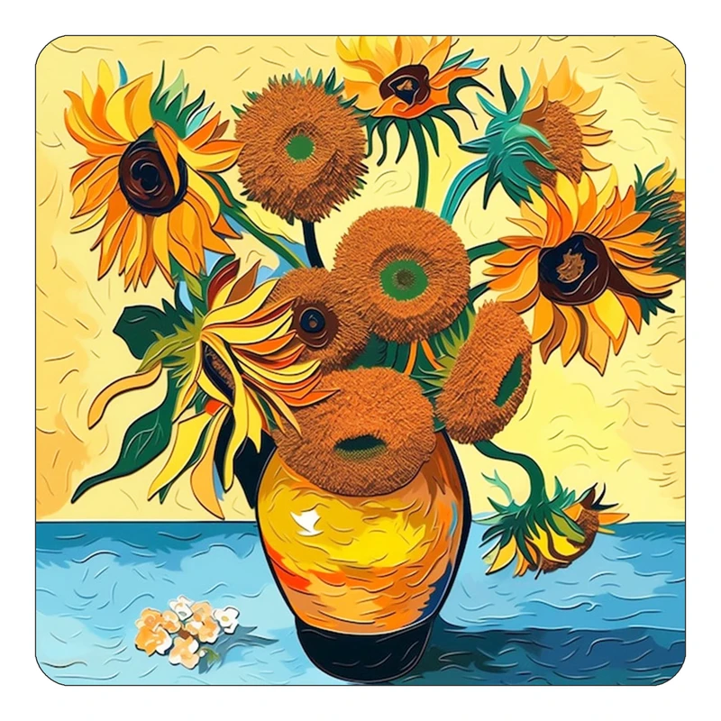 مگنت کاکتی طرح نقاشی رنگ روغن مدل mp73276