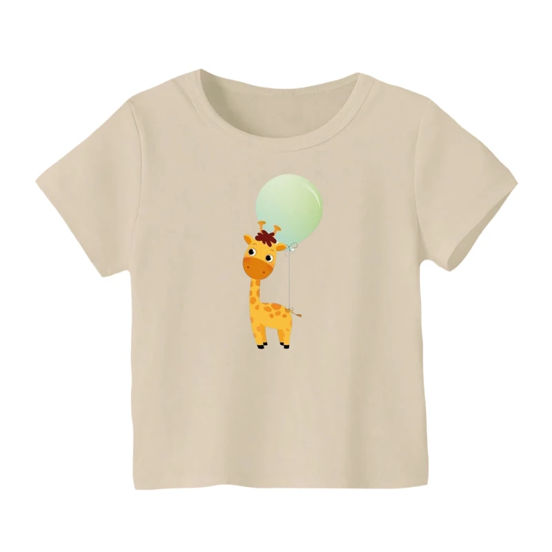 تی شرت آستین کوتاه بچگانه مدل زرافه کد ۱۱