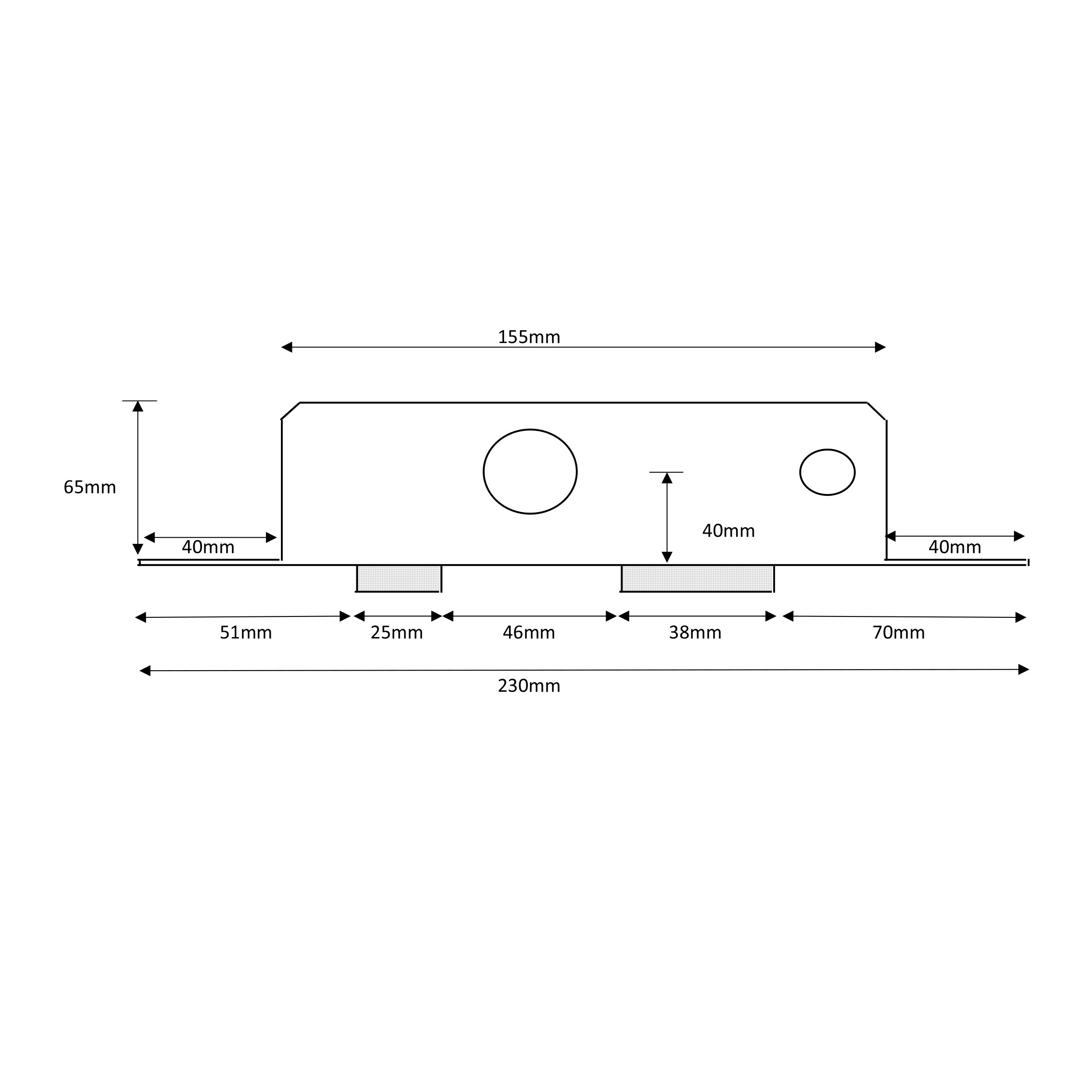 قفل در اس تی ای مدل 9010BB قفل در اس تی ای مدل 9010BB