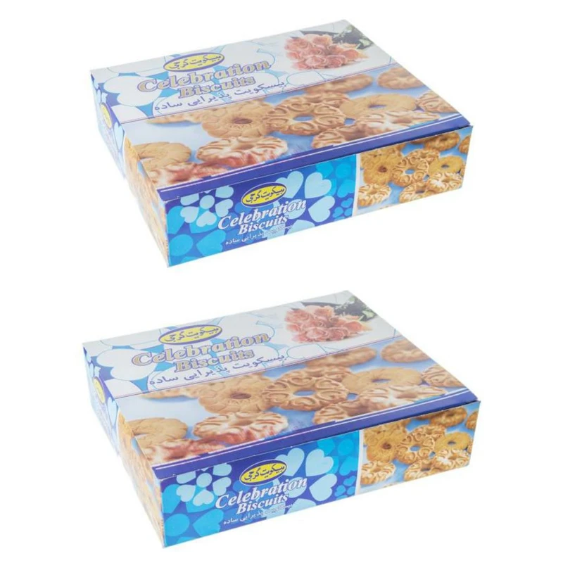 بیسکوییت پذیرایی ساده گرجی - 400 گرم بسته 2 عددی