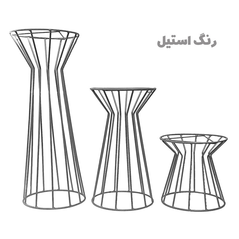 استند گلدان مدل Hilux مجموعه 3 عددی استند گلدان مدل Hilux مجموعه 3 عددی