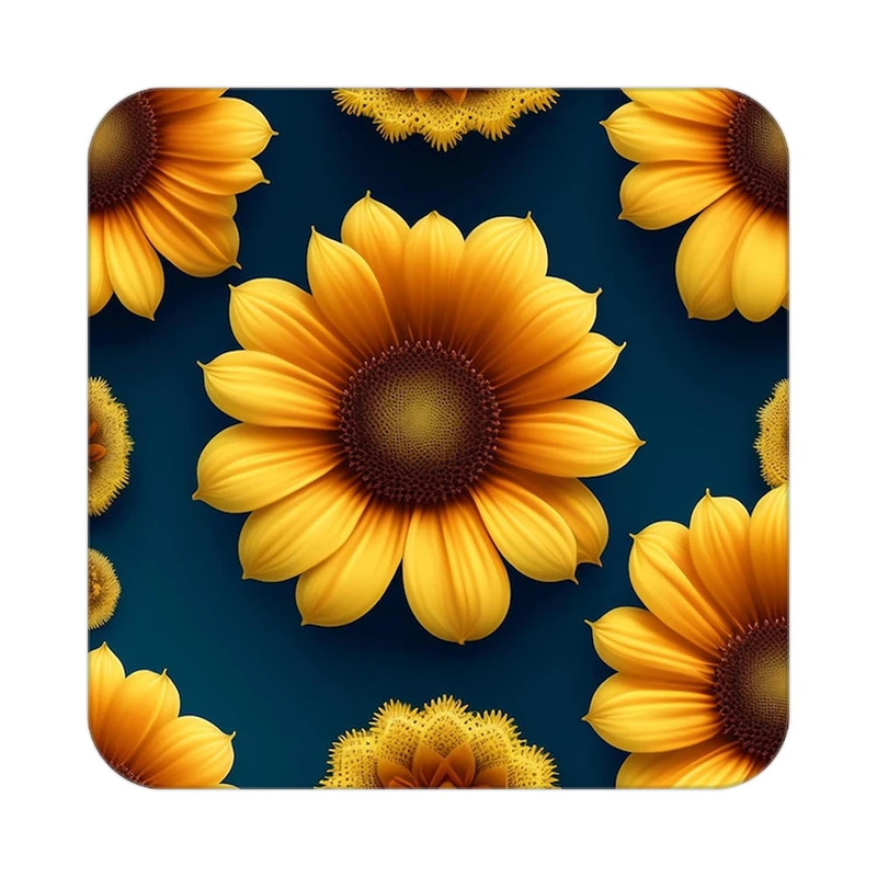 زیر لیوانی کاکتی طرح گل مدل mp19497