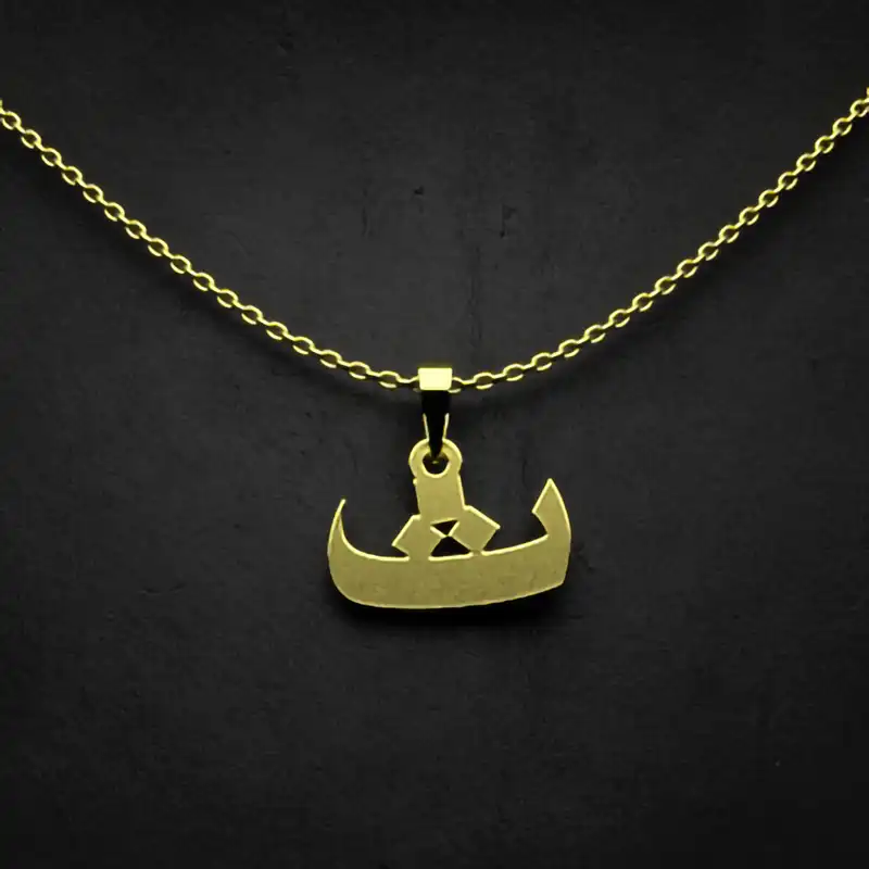 گردنبند طلا 18 عیار زنانه مدوپد مدل حرف ث کد I3-1-1165