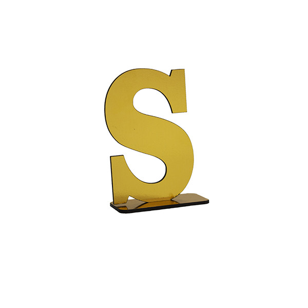 استند رومیزی تزیینی طرح حرف S