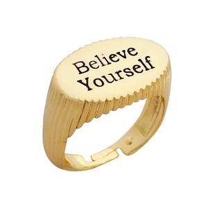 انگشتر زنانه مدل BLIEVE YOURSELF