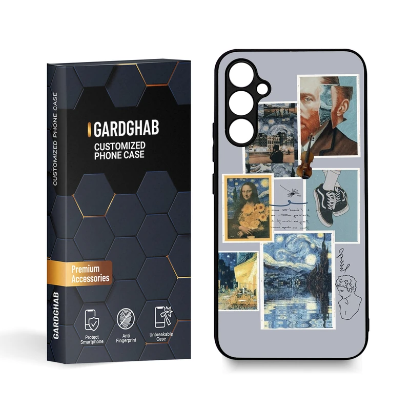 کاور گارد قاب مدل دورژله ای هنری مناسب برای گوشی موبایل سامسونگ Galaxy A34