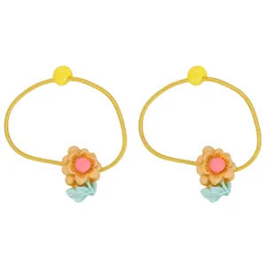 کش مو دخترانه طرح گل کد 105817 بسته 2 عددی