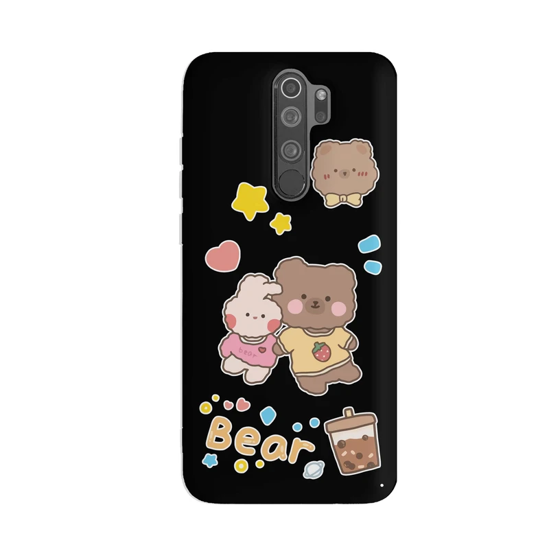 کاور قاب گارد طرح خرس و خرگوش کد t6495 مناسب برای گوشی موبایل شیائومی Redmi Note 8 Pro