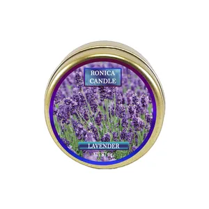 شمع دست ساز رونیکا مدل معطر لاوندر