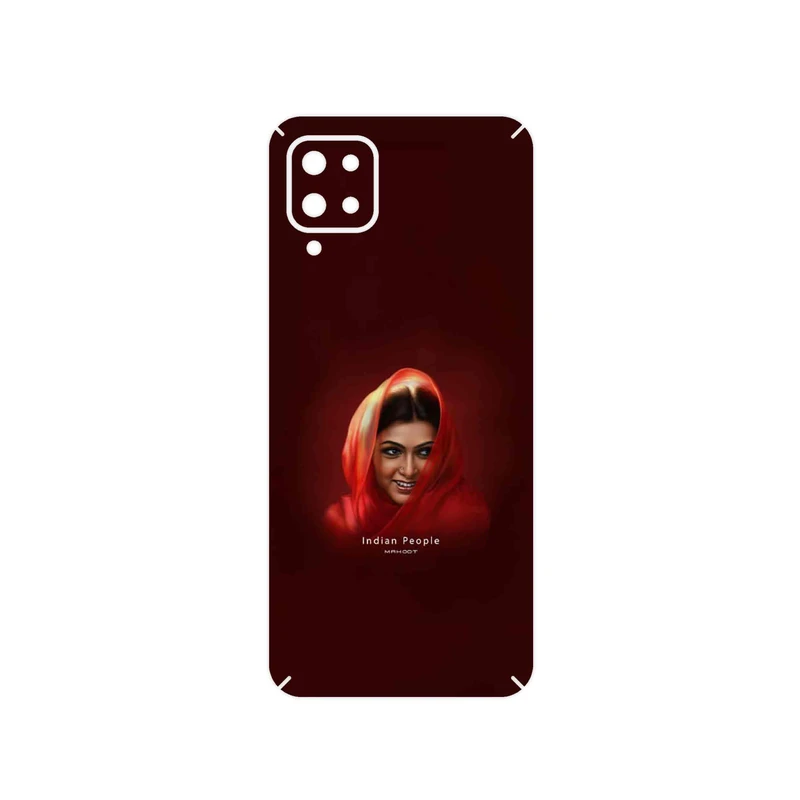 برچسب پوششی ماهوت مدل Portrait of an Indian Woman مناسب برای گوشی موبایل سامسونگ Galaxy A12 Nacho