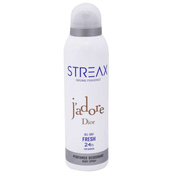 اسپری بدن زنانه استریکس مدل J`adore Dior حجم 200 میلی لیتر اسپری بدن زنانه استریکس مدل J`adore Dior حجم 200 میلی لیتر