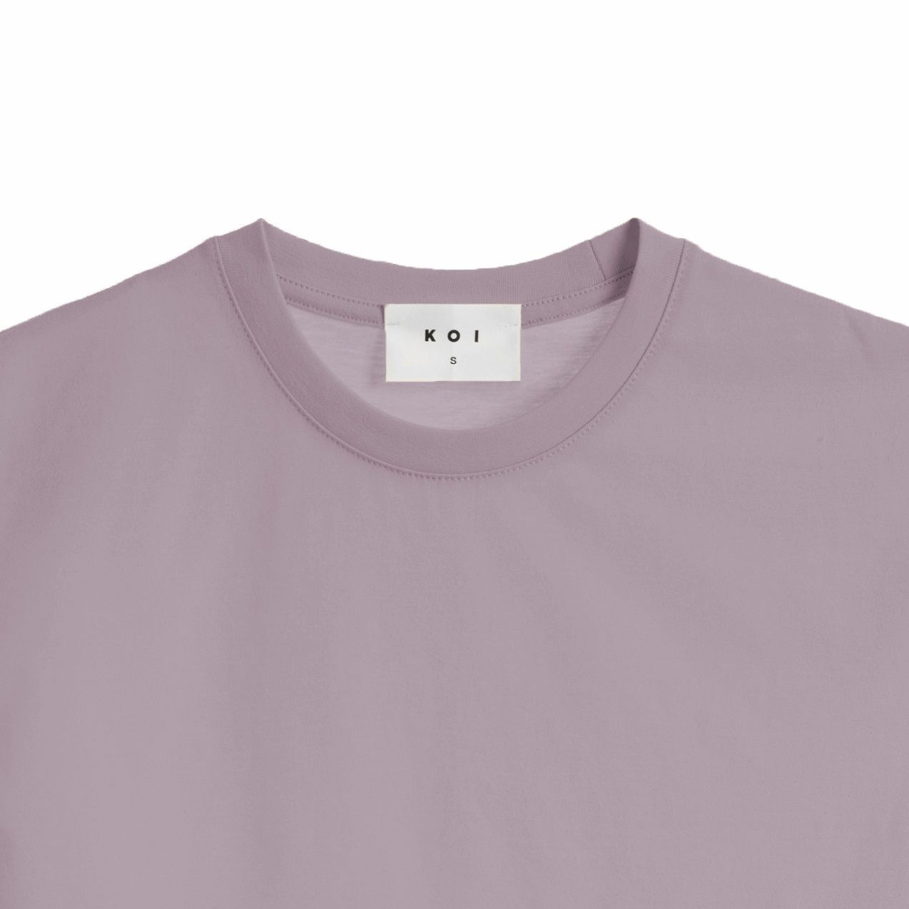 تی شرت آستین کوتاه زنانه کوی مدل رگولار هی گرل کد 444 رنگ بنفش -  - 2