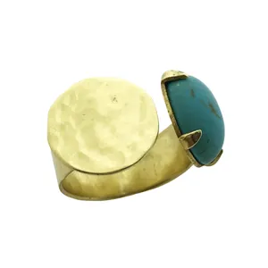 انگشتر زنانه گالری عزیزی مدل فیروزه کد 15694