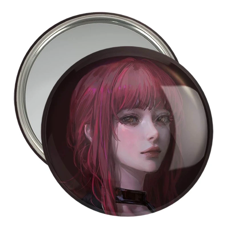 آینه جیبی خندالو مدل ماکیما انیمه مرد اره ای Chainsaw Man  کد 23206