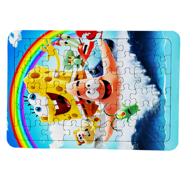 پازل 54 تکه طرح انیمیشن باب اسفنجی کد LO4