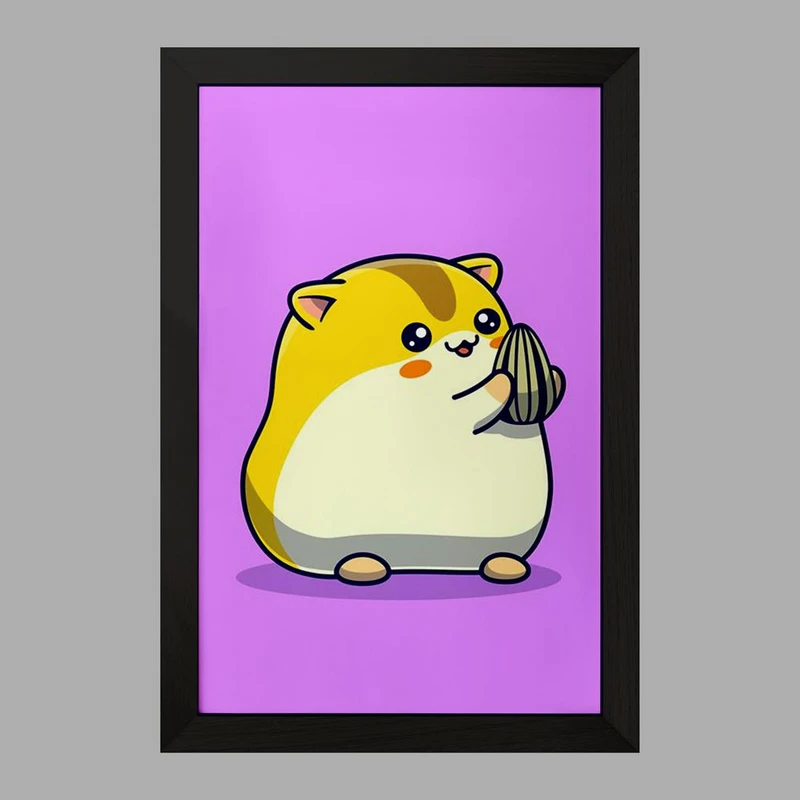 تابلو خندالو مدل حیوانات بامزه همستر کد 29645