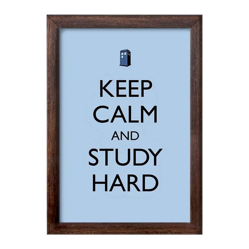 تابلو خندالو طرح Keep Calm And Study Hard کد F1061