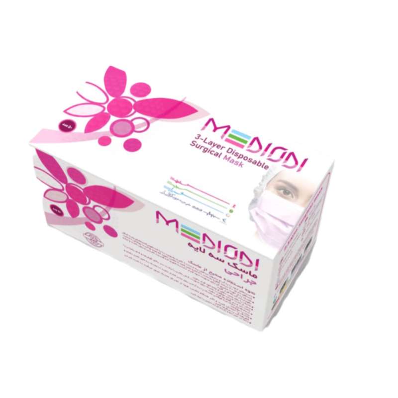 ماسک تنفسی دیاودی مدل 3 لایه بسته 50 عددی ماسک تنفسی دیاودی مدل 3 لایه بسته 50 عددی