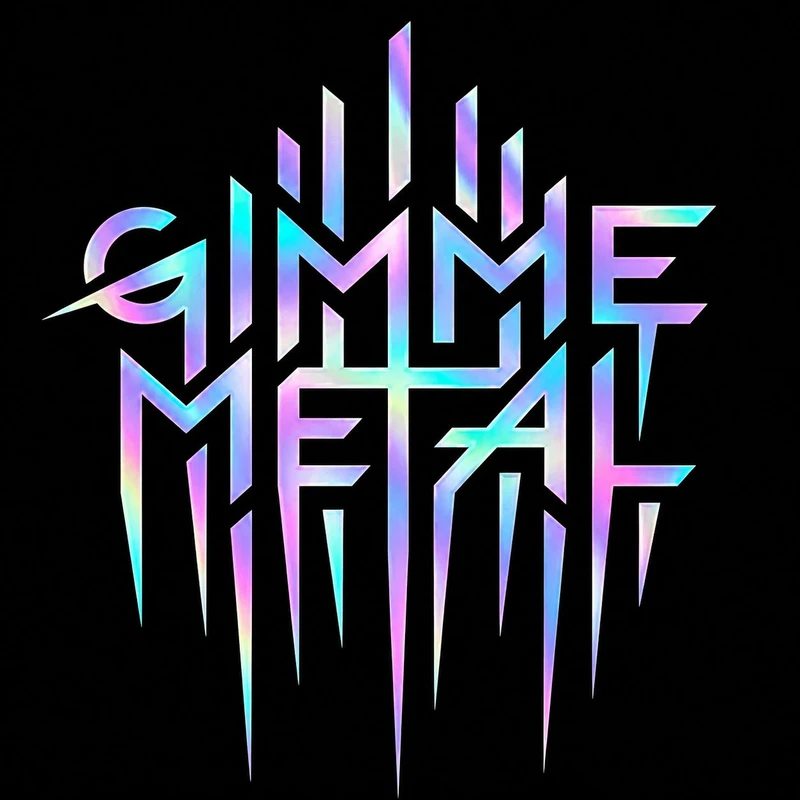 برچسب بدنه خودرو سولگی طرح Gimme Metal هولوگرامی کد M229