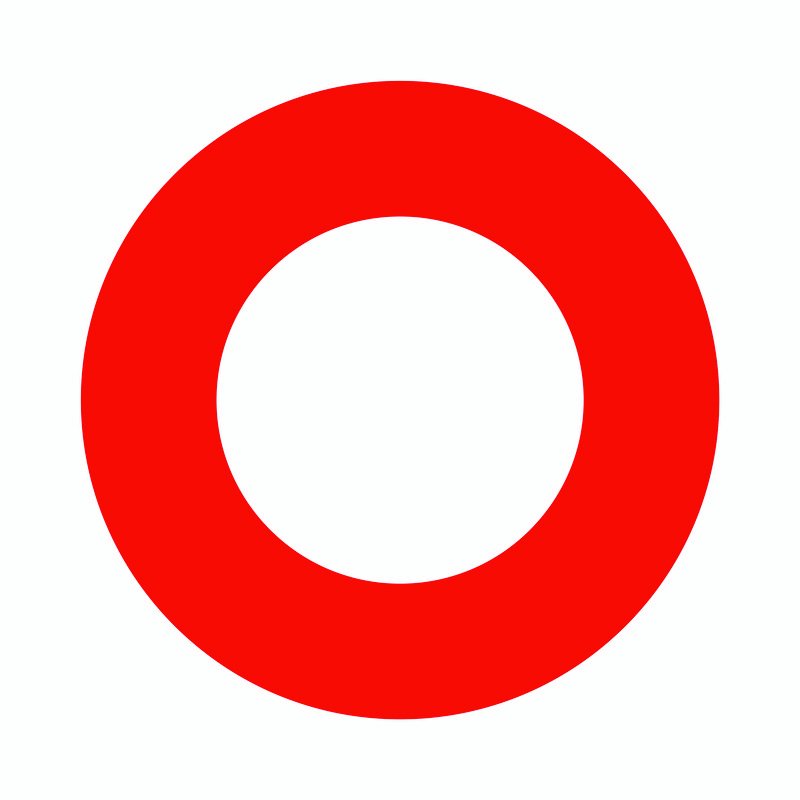 برچسب ایمنی روبینزو مدل دایره قرمز استحفاظی