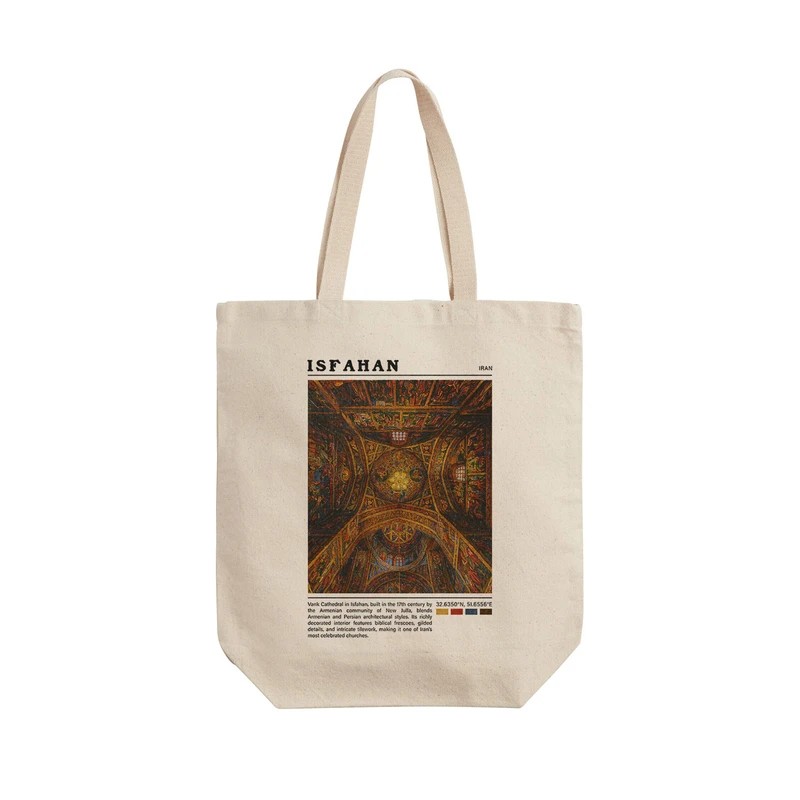 ساک خرید ترمه طراحان ایده مدل کلیسای وانک اصفهان کد map0870 - L