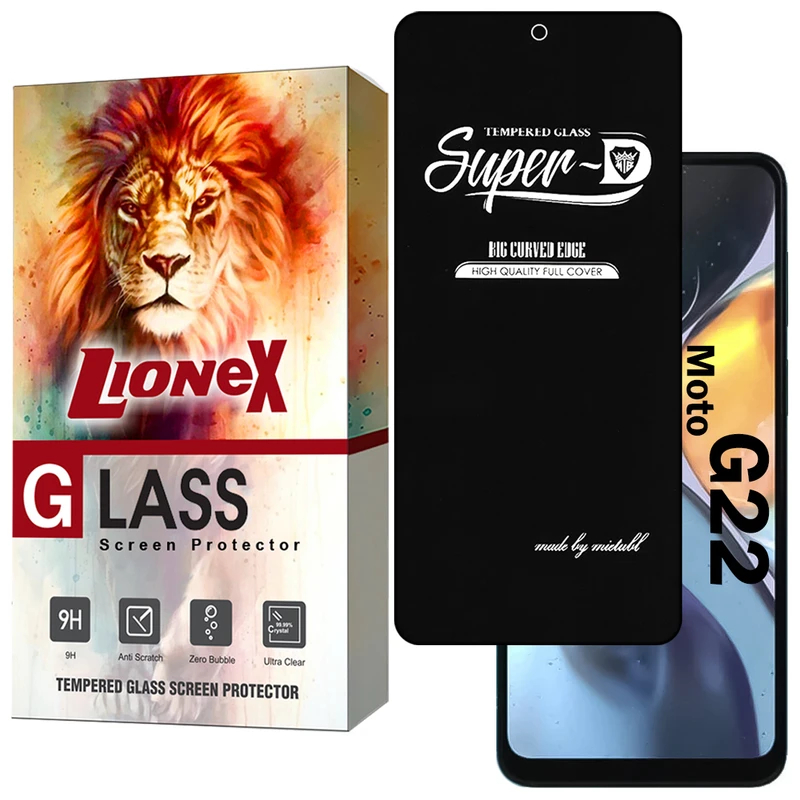 محافظ صفحه نمایش لایونکس مدل SUPERDNL مناسب برای گوشی موبایل موتورولا Moto G22