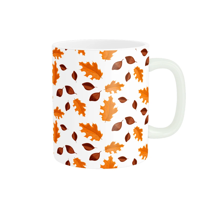 ماگ پاد آفرین مدل برگ های پاییزی رنگارنگ 3 کد MD-T50