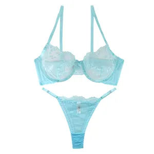 ست شورت و سوتین زنانه ژینا مدل توری فنردار کد 1048BS