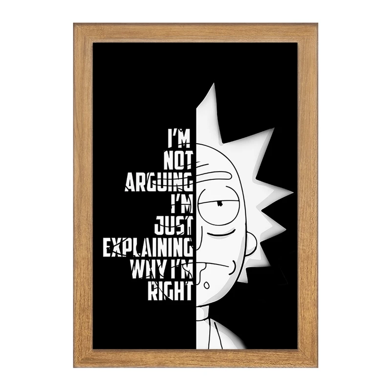 تابلو خندالو مدل ریک و مورتی Rick and Morty  کد 3212