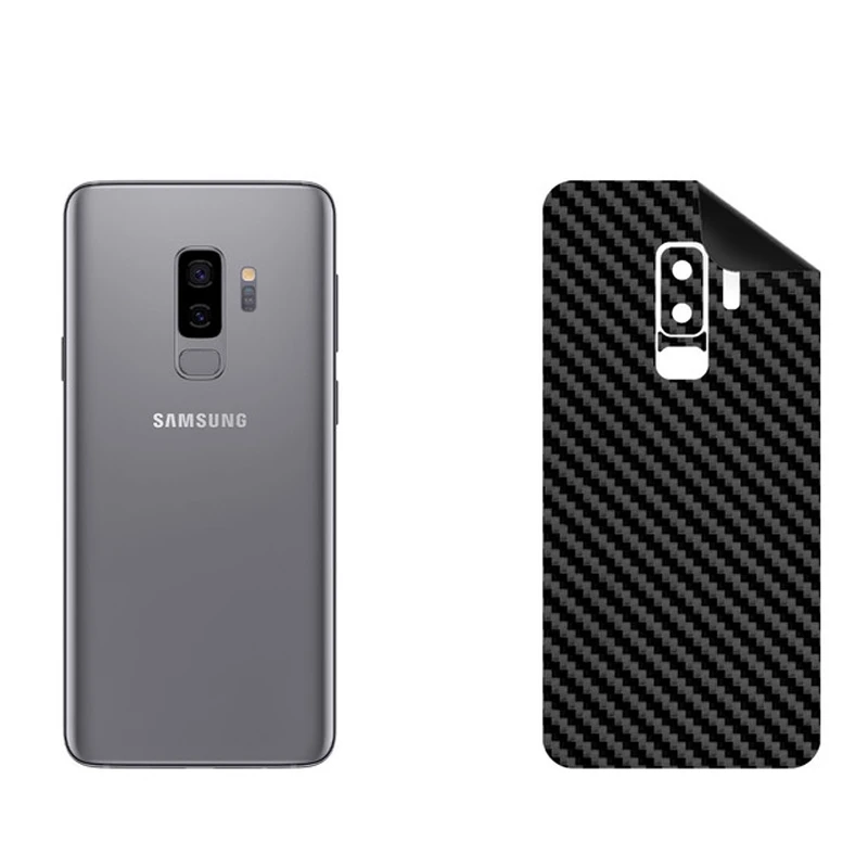 برچسب پوششی بستور مدل BT-Fiber طرح فیبر کربن مناسب برای گوشی موبایل سامسونگ Galaxy S9 Plus