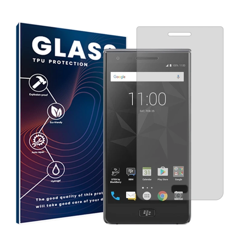 محافظ صفحه نمایش شفاف گلس مدل Resistant مناسب برای گوشی موبایل بلک بری Motion BBD100-6