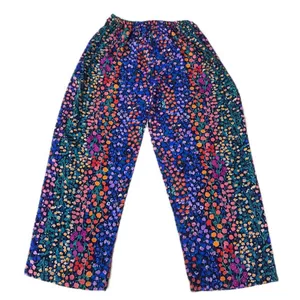 شلوار راحتی زنانه مدل نخی گلدار