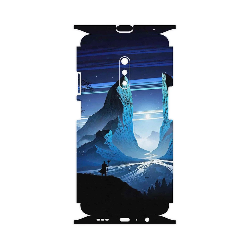 برچسب پوششی ماهوت مدل Blue Mountains Digital Art-FullSkin مناسب برای گوشی موبایل اپو Realme X
