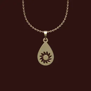 گردنبند طلا 18 عیار زنانه مدوپد مدل هندسی کد X2-1-1124