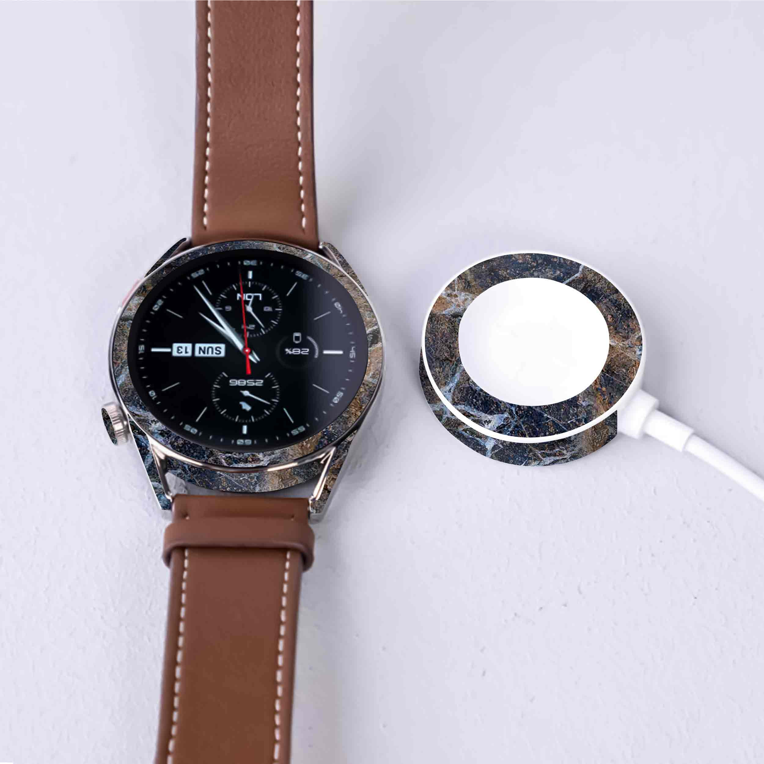 برچسب ماهوت طرح Earth-White-Marble مناسب برای ساعت هوشمند هوآوی Watch GT 3 46mm