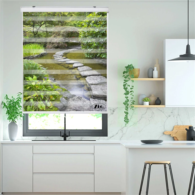 پرده زبرا زیو کد L5013 سایز 150X150 سانتی متر