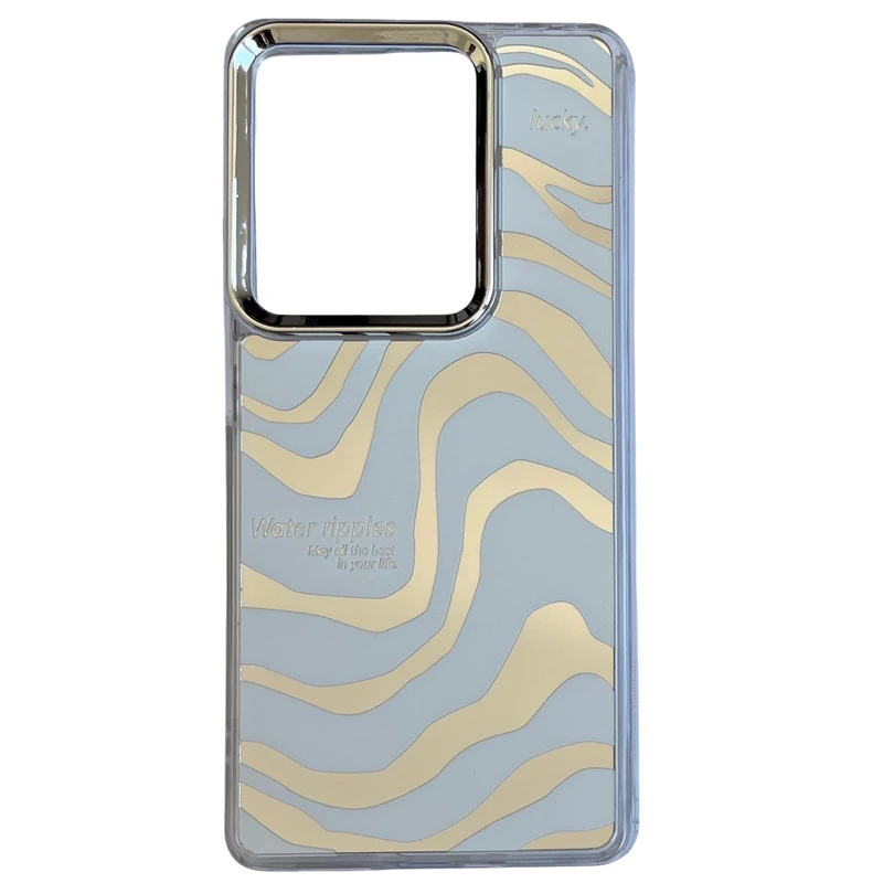 کاور مدل آینه ای طرح موج آب کد 551 مناسب برای گوشی موبایل شیائومی Redmi Note 13 Pro 4G / Poco M6 Pro