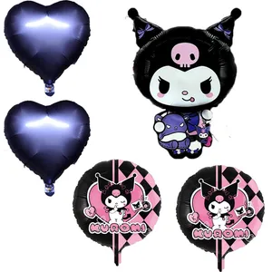 بادکنک فویلی مدل بادکنک فویلی طرح کرومی  کد 001 مجموعه 5 عددی