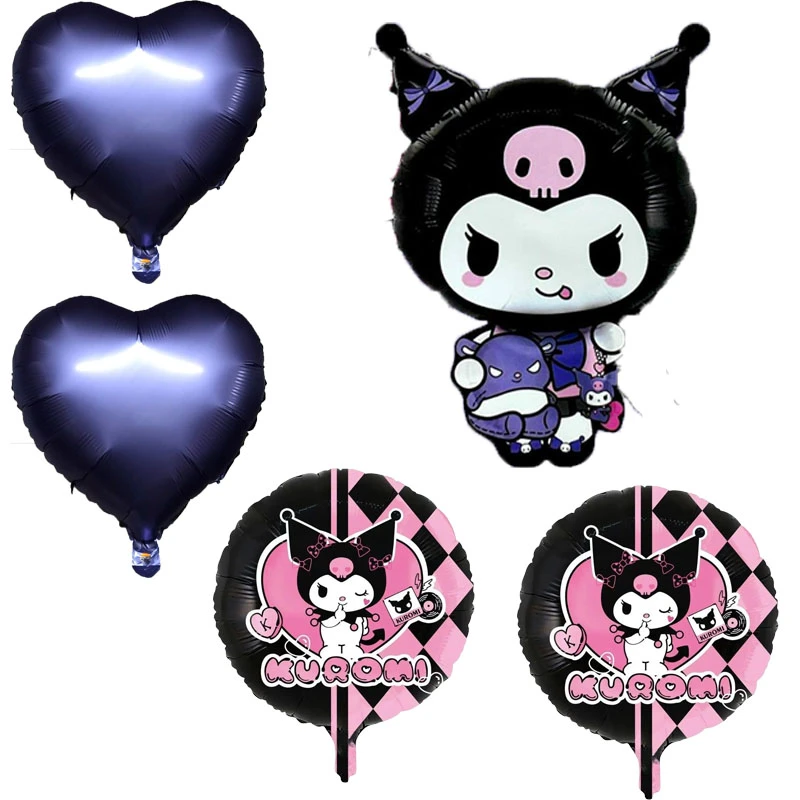 بادکنک فویلی مدل بادکنک فویلی طرح کرومی  کد 001 مجموعه 5 عددی