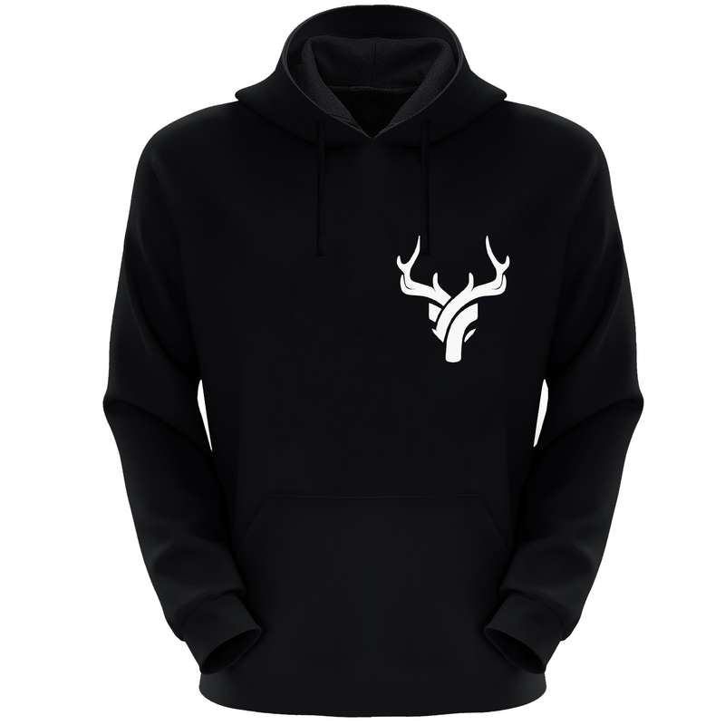 هودی مردانه مدل گوزن S126 رنگ مشکی