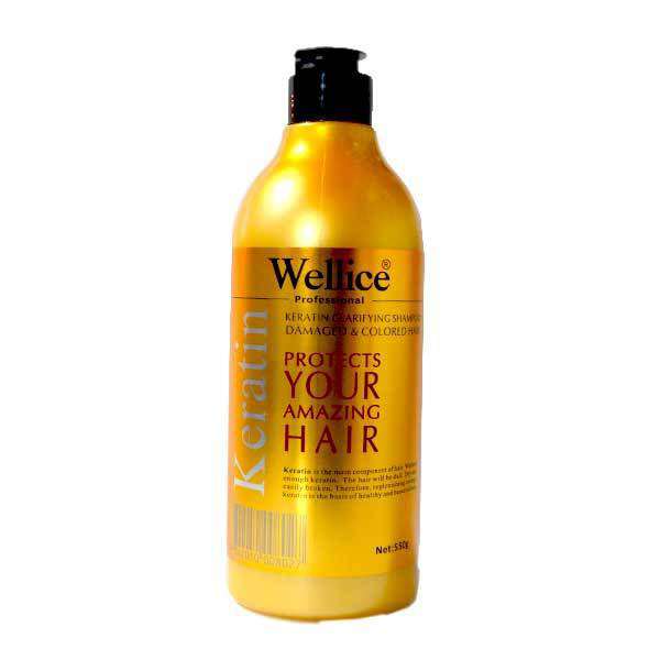 شامپو تقویت کننده مو مدل شامپو کراتینه ویلایس مدل Yourhair حجم 550 میلی لیتر