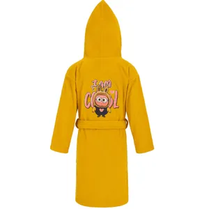 حوله پالتویی کودک زمرد حریر مدل اسپرت طرح لبوبو سایز 90