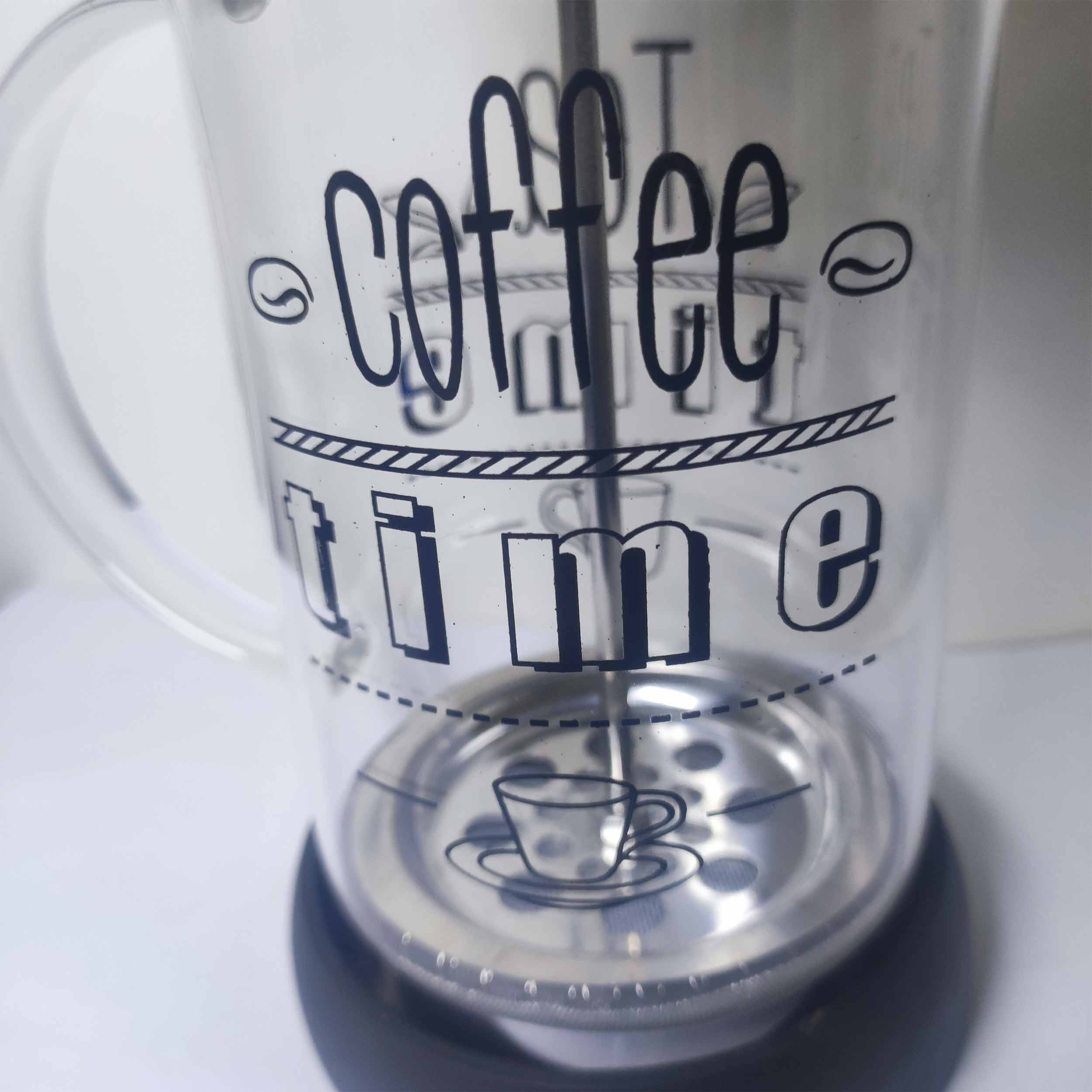 فرنچ پرس یی تیان مدل coffee time کد 600ml