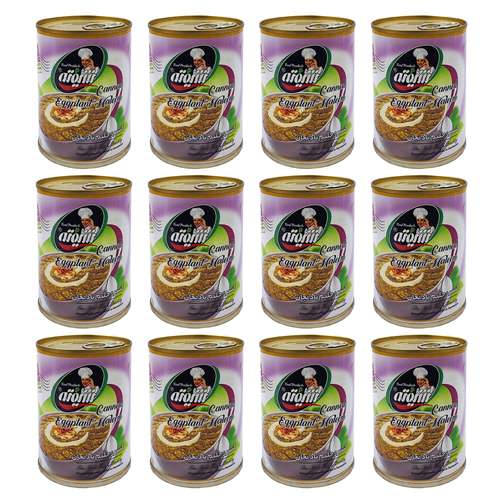 کنسرو حلیم بادمجان شیفته - 370 گرم بسته 12 عددی