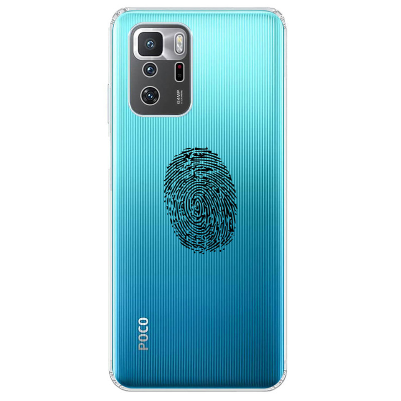 کاور مگافون طرح اثر انگشت مدل C62-B مناسب برای گوشی موبایل شیائومی Redmi Note 10 Pro 5G